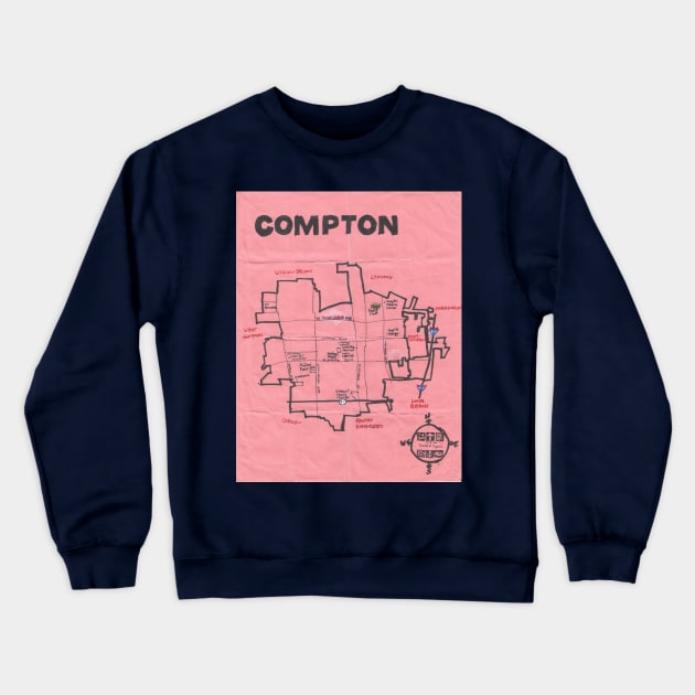 Compton Crewneck Sweatshirt by PendersleighAndSonsCartography